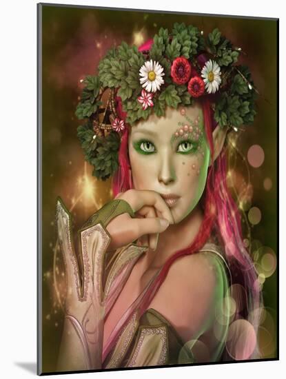 Elven Maid-Atelier Sommerland-Mounted Art Print