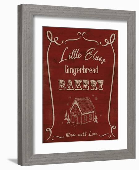 Elves Christmas Bakery-Clara Wells-Framed Giclee Print