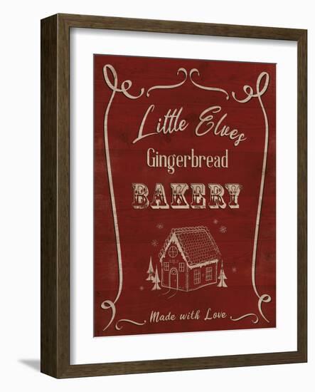 Elves Christmas Bakery-Clara Wells-Framed Giclee Print