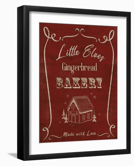 Elves Christmas Bakery-Clara Wells-Framed Giclee Print