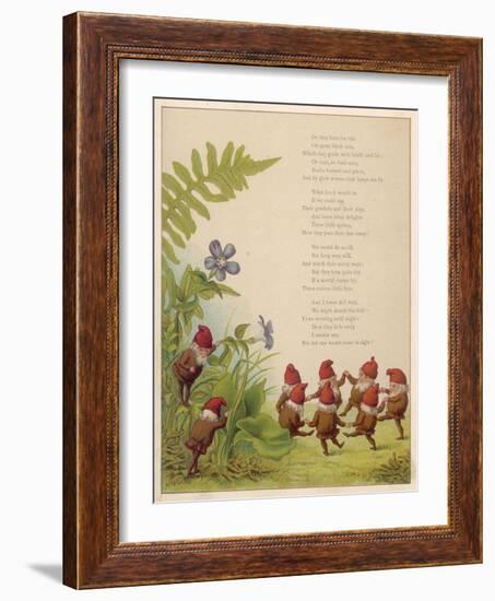 Elves Dancing in a Ring-null-Framed Art Print