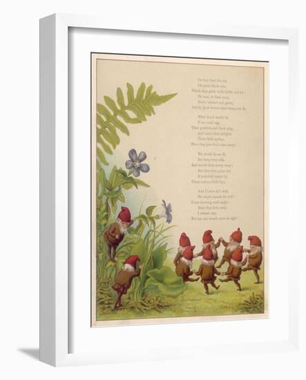 Elves Dancing in a Ring-null-Framed Art Print