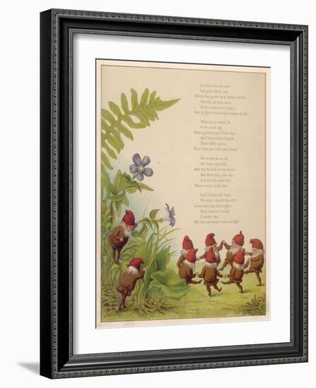 Elves Dancing in a Ring-null-Framed Art Print