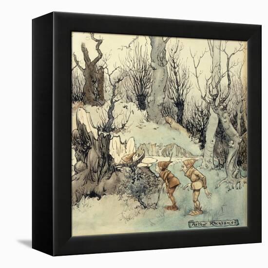 Elves in a Wood, 1908-Arthur Rackham-Framed Premier Image Canvas