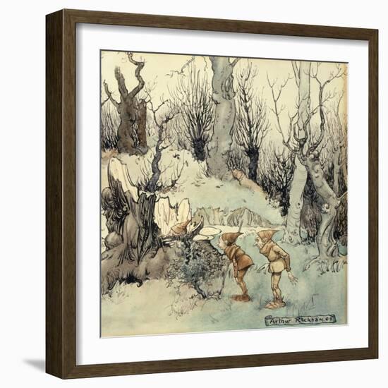 Elves in a Wood, 1908-Arthur Rackham-Framed Giclee Print