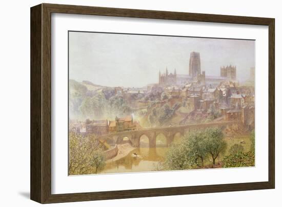 Elvet Bridge, Durham, 1876-Alfred William Hunt-Framed Giclee Print