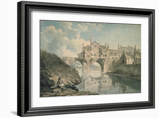 Elvet Bridge, Durham, 18th Century-Thomas Hearne-Framed Giclee Print