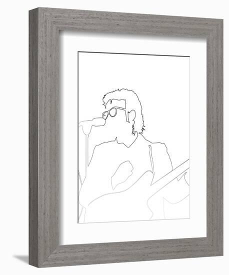 Elvis Costello-Logan Huxley-Framed Art Print