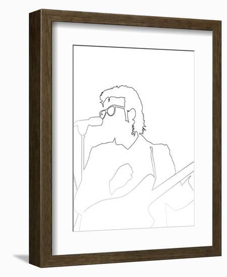 Elvis Costello-Logan Huxley-Framed Art Print