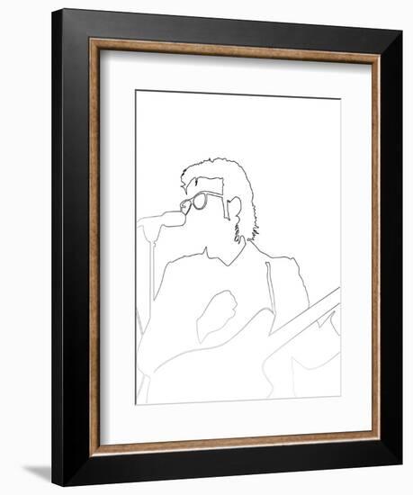 Elvis Costello-Logan Huxley-Framed Art Print