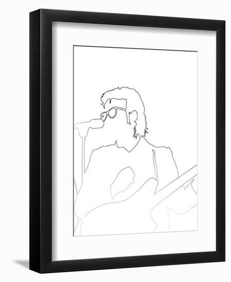 Elvis Costello-Logan Huxley-Framed Art Print