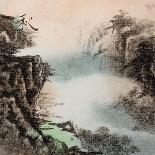 Chinese Painting Of Flowers, Plum Blossom, On White Background-elwynn-Art Print