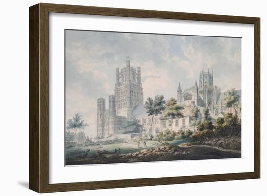 Ely Cathedral from the South-East, 1763-1804-Edward Dayes-Framed Giclee Print