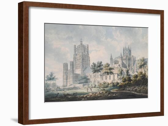Ely Cathedral from the South-East, 1763-1804-Edward Dayes-Framed Giclee Print