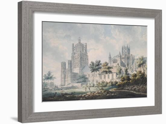 Ely Cathedral from the South-East, 1763-1804-Edward Dayes-Framed Giclee Print