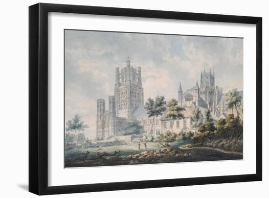 Ely Cathedral from the South-East, 1763-1804-Edward Dayes-Framed Giclee Print