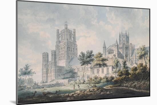 Ely Cathedral from the South-East, 1763-1804-Edward Dayes-Mounted Giclee Print