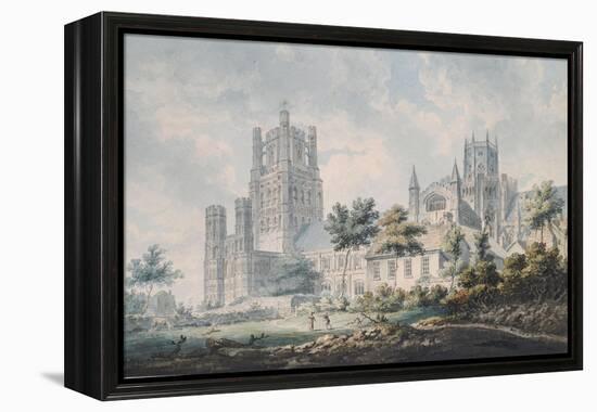 Ely Cathedral from the South-East, 1763-1804-Edward Dayes-Framed Premier Image Canvas