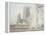 Ely Cathedral from the South-East, 1794-J. M. W. Turner-Framed Premier Image Canvas