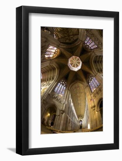 Ely Cathedral Interior, Lantern and Nave, Ely, Cambridgeshire, England, United Kingdom, Europe-Peter Barritt-Framed Photographic Print