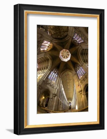 Ely Cathedral Interior, Lantern and Nave, Ely, Cambridgeshire, England, United Kingdom, Europe-Peter Barritt-Framed Photographic Print