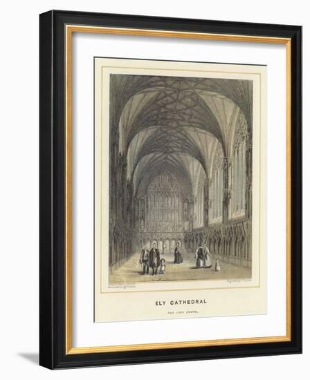 Ely Cathedral, the Lady Chapel-Hablot Knight Browne-Framed Giclee Print