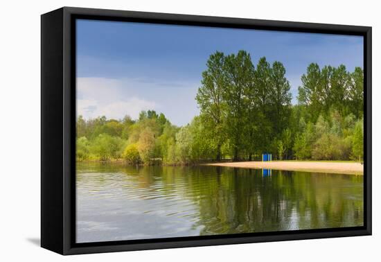 Emajogi River, Tartu, Estonia, Baltic States-Nico Tondini-Framed Premier Image Canvas