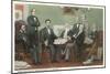 Emancipation Proclamation Signing, Lincoln and Cabinet-null-Mounted Art Print