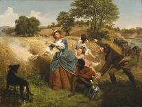 Mrs. Schuyler Burning Her Wheat Fields on the Approach of the British, 1852-Emanuel Gottlieb Leutze-Giclee Print