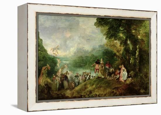 Embarkation for Cythera, 1717-Jean Antoine Watteau-Framed Premier Image Canvas