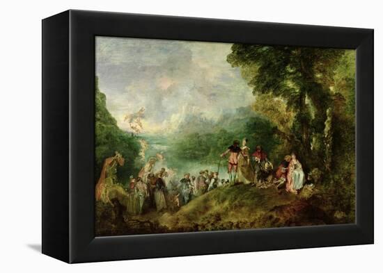 Embarkation for Cythera, 1717-Jean Antoine Watteau-Framed Premier Image Canvas