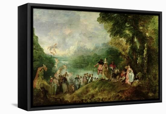 Embarkation for Cythera, 1717-Jean Antoine Watteau-Framed Premier Image Canvas