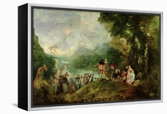 Embarkation for Cythera, 1717-Jean Antoine Watteau-Framed Premier Image Canvas