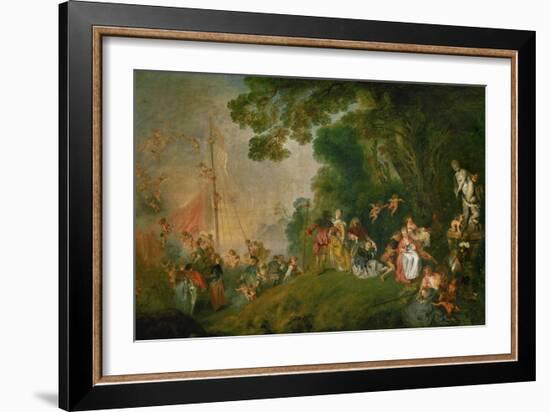 Embarkation for the Island of Cythera, 1718-Jean Antoine Watteau-Framed Giclee Print