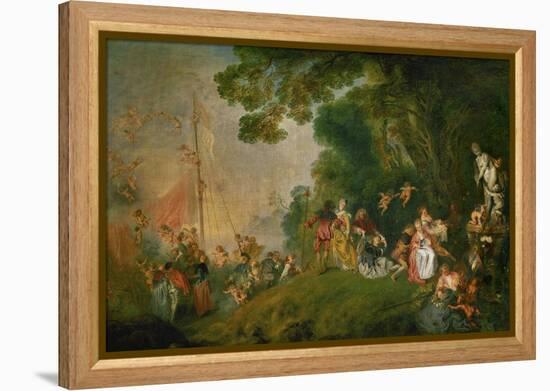 Embarkation for the Island of Cythera, 1718-Jean Antoine Watteau-Framed Premier Image Canvas