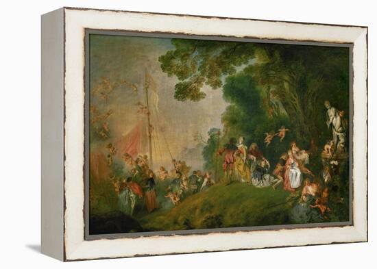 Embarkation for the Island of Cythera, 1718-Jean Antoine Watteau-Framed Premier Image Canvas