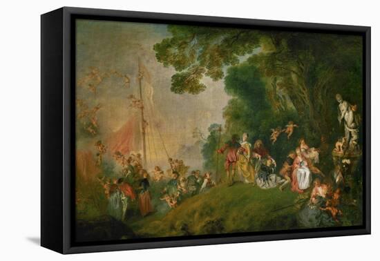 Embarkation for the Island of Cythera, 1718-Jean Antoine Watteau-Framed Premier Image Canvas