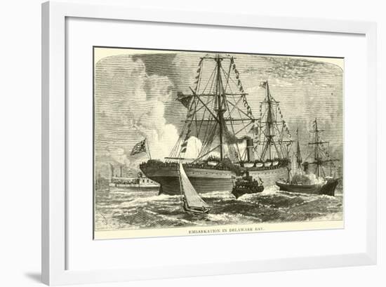 Embarkation in Delaware Bay-null-Framed Giclee Print