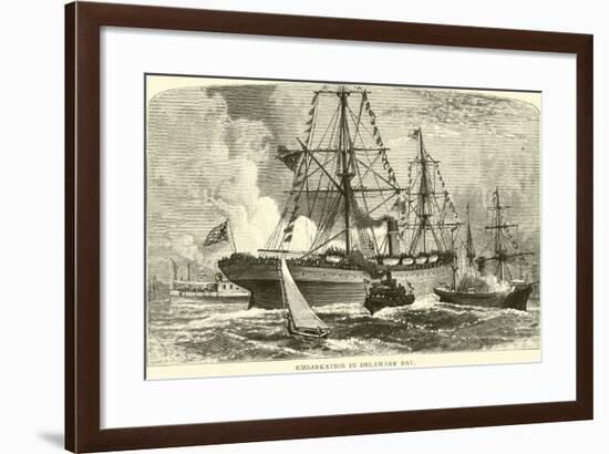 Embarkation in Delaware Bay-null-Framed Giclee Print