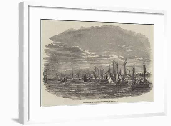 Embarkation of Sir Andries Stockenstrom, at Cape Town-null-Framed Giclee Print
