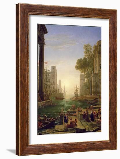 Embarkation of St. Paul at Ostia-Claude Lorraine-Framed Giclee Print