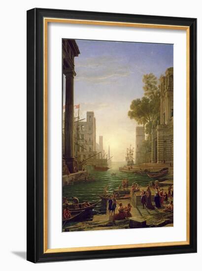 Embarkation of St. Paul at Ostia-Claude Lorraine-Framed Giclee Print