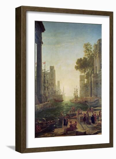 Embarkation of St. Paul at Ostia-Claude Lorraine-Framed Giclee Print