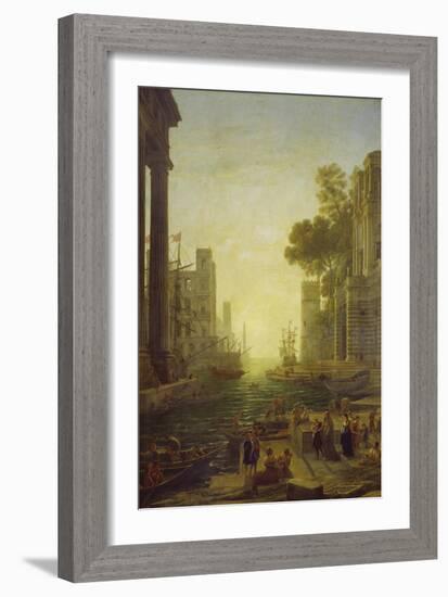 Embarkation of St. Paula Romana at Ostia, 1639/40-Claude Lorraine-Framed Giclee Print