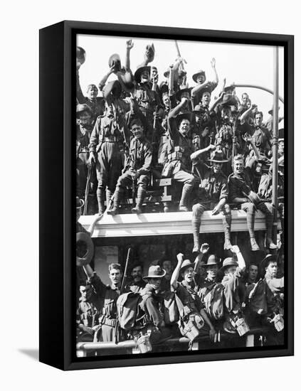 Embarkation of the Australian Naval and Military Expeditionary Force (An&Mef) for New Guinea-null-Framed Premier Image Canvas