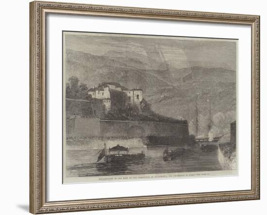 Embarkation of the Body of the Czarewitch at Villafranca, for Conveyance to Russia-null-Framed Giclee Print