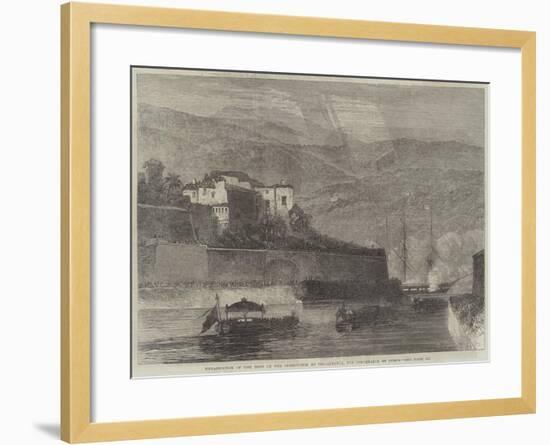 Embarkation of the Body of the Czarewitch at Villafranca, for Conveyance to Russia-null-Framed Giclee Print