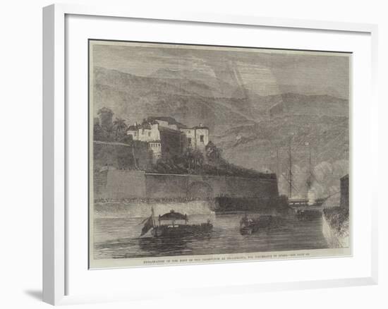 Embarkation of the Body of the Czarewitch at Villafranca, for Conveyance to Russia-null-Framed Giclee Print