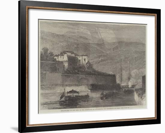 Embarkation of the Body of the Czarewitch at Villafranca, for Conveyance to Russia-null-Framed Giclee Print