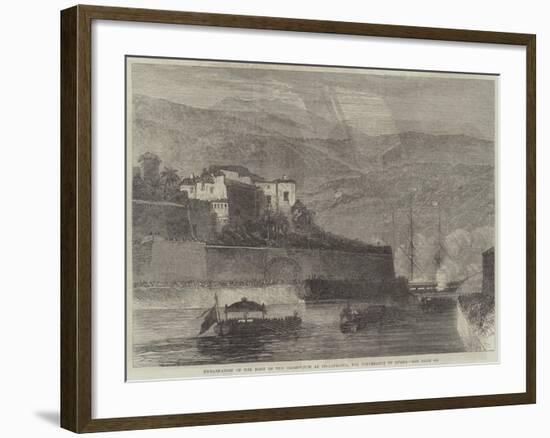 Embarkation of the Body of the Czarewitch at Villafranca, for Conveyance to Russia-null-Framed Giclee Print